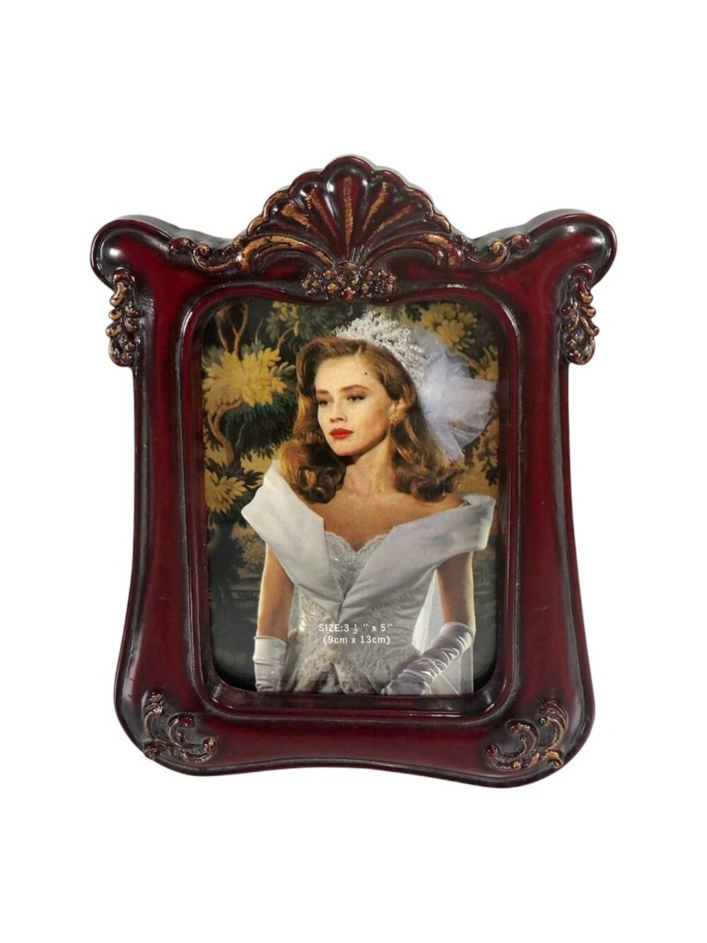 VTG Victorian Style Picture Frame Baroque Holds 3.5 x 5 Photo